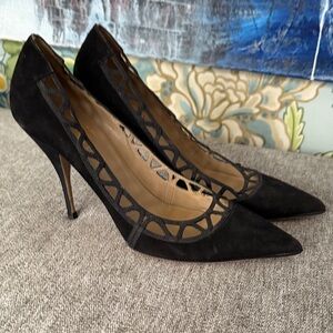 Valentino Garavani Black Cutout Heels